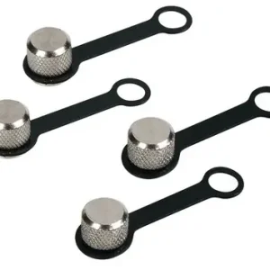 Čepičky ventilků na auto LAMPA SAFETY CAP s úchytem, 4 ks Víkendová Akce