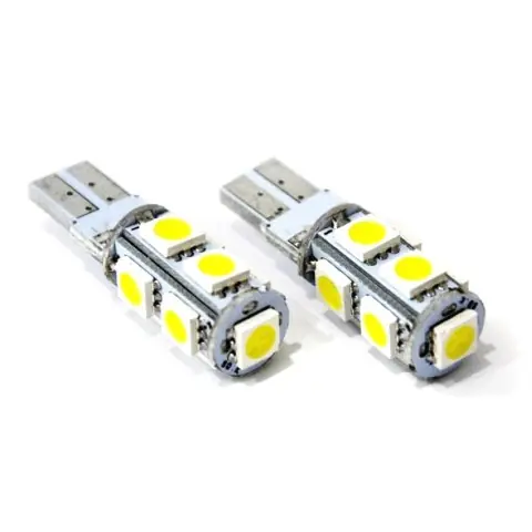 Nejlepší Volba Parkovací žárovky T10 - 9 SMD LED bílé 6000°K (2 ks) - Vertex