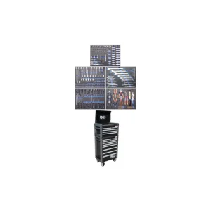 Originální BGS Technic BGS 4088 Dílenský montážní vozík Profi Standard MAXI. 12 zásuvek s vybavením 2