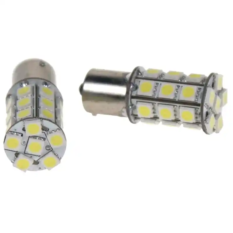 LED dvouvláknové žárovky BAY15D - 27 SMD LED - bílé (2 ks) - Stualarm Sleva