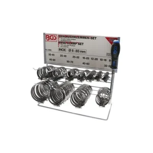 BGS Technic BGS 8095 Hadicové spony 8 ÷ 80 mm, nerezové (Sada 111 dílů) Ověřený