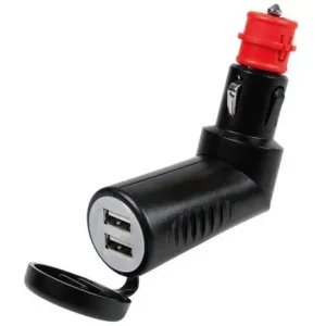 USB zástrčka do zásuvky LAMPA PLUG-IN EVO 12/24V s 2x USB 2500 mA Super Cena