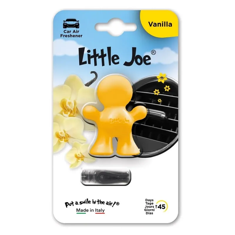 Novinka Vůně do auta panáček Little Joe s vůní vanilky, na mřížku ventilace