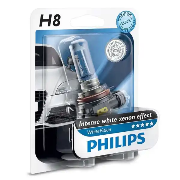 Autentický Žárovka H8 Philips WhiteVision + 60% (1 ks)