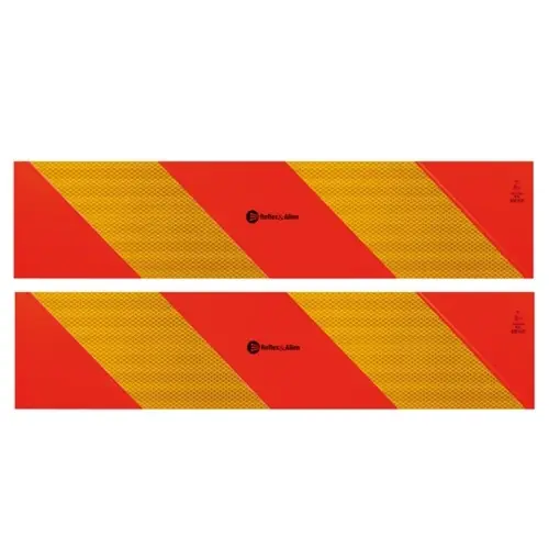 Nejprodávanější Reflexní ALU tabule pro přívěsy a návěsy, 565 × 130 mm, E13, 2 ks