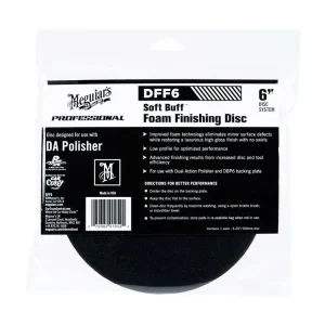 Novinka Meguiar‘s Soft Buff Foam Finishing Disc 6" - finišovací a voskovací kotouč pro DA leštičku (měkký), 6palcový