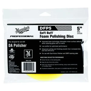 Značkový Meguiar‘s Soft Buff Foam Polishing Disc 5" - lešticí kotouč pro DA leštičku (střední), 5palcový