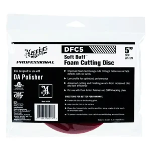 Meguiar‘s Soft Buff Foam Cutting Disc 5" - korekční kotouč pro DA leštičku (tvrdý), 5palcový Výprodej