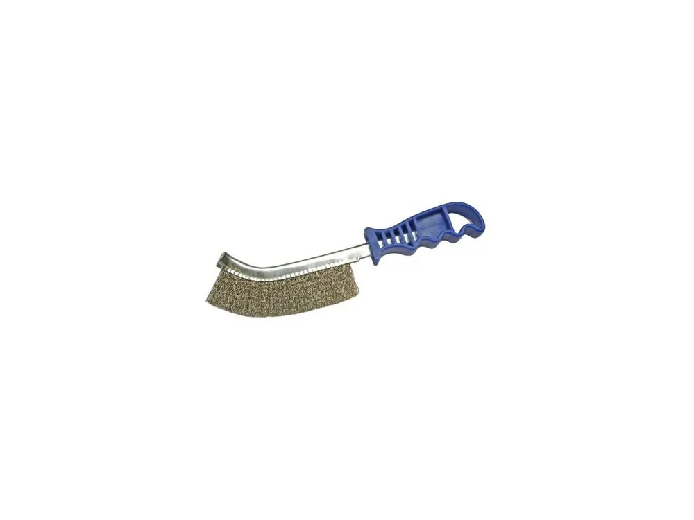 BGS Technic BGS 3173 Ruční kartáč HBG, zahnutý 260 mm, mosazný drát, plastová rukojeť Sleva