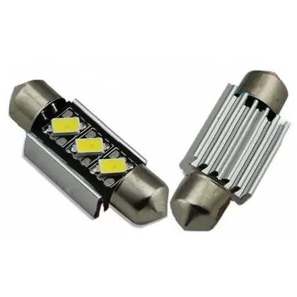 Must-Have CAN-BUS sufitové žárovky s chladičem 3 SMD LED 5630, 36 mm, bílé - STUALARM