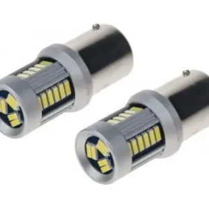 Pouze Dnes LED žárovky BAY15D P21/5W 30 LED, dvouvláknové s CANBUS jednotkou, bílé, 2 ks