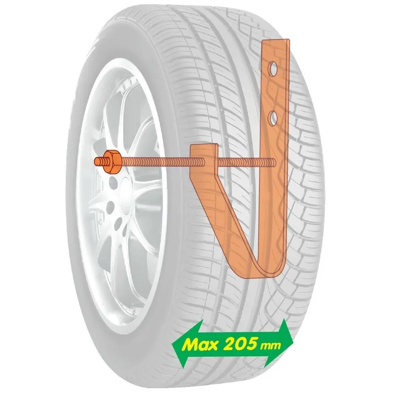 Nástěnný držák na 4 kola automobilu LAMPA WHEEL HOLDER, 4 ks Zlevněný