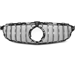 Přední maska Mercedes W205 18- chrom černá GT-R LOOK Jen Po Omezenou Doba