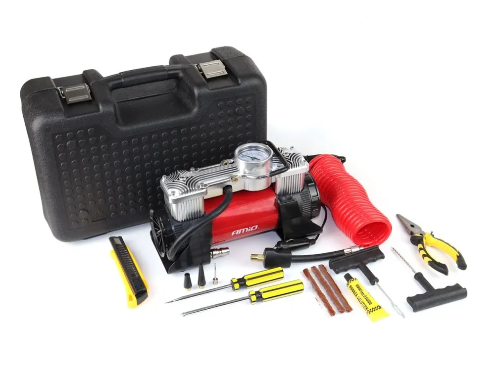 Must-Have Kompresor do auta kovový 2 cylindry 12V HQ ACOMP-18