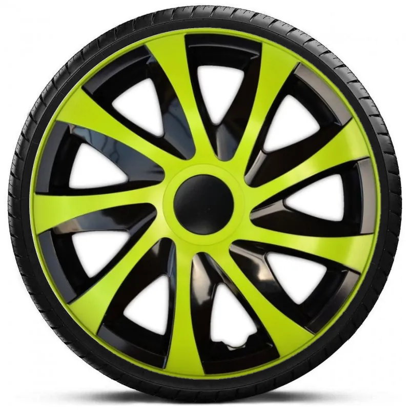 Poklice na kola - kryty kol DRACO green 13" - sada 4 ks - NRM Omezená Nabídka