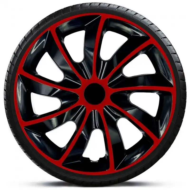 Cenově Výhodný Poklice na kola - kryty kol Quad Red 16" - sada 4 ks - NRM