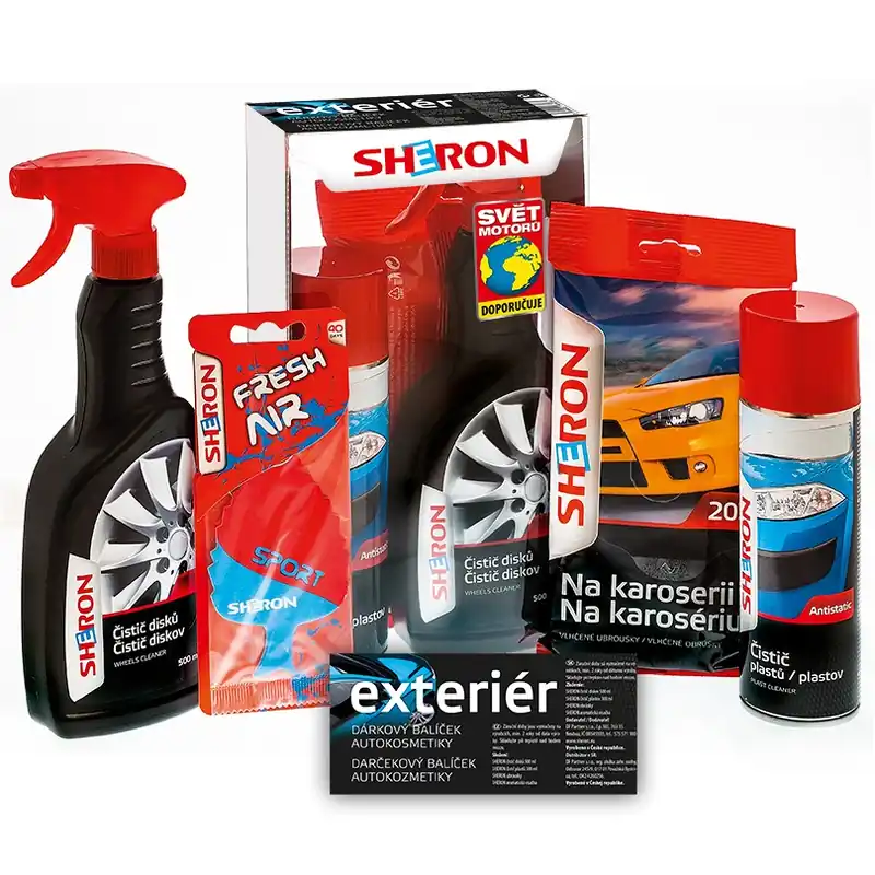 Exteriérový dárkový balíček autokosmetiky Sheron - sada 4 ks Finální Výprodej