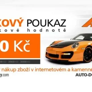 Dárkový poukaz na odběr zboží v hodnotě 3000 Kč Finální Výprodej