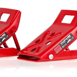 Skládací celokovové zakládací klíny pod kola automobilu HEYNER UltraStop PRO Originální