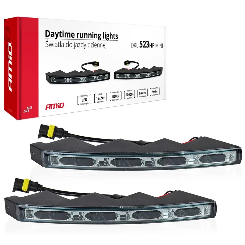 Rychlé Dodání Denní svícení AMIO DRL 523HP MINI v RS stylu, 4 LED