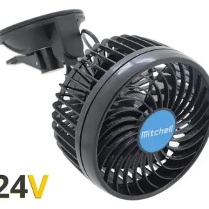 Nízká Cena Ventilátor do auta na přísavku 24V COMPASS Mitchell, 115 mm