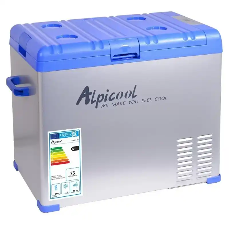 Rychlé Dodání Kompresorová lednice do auta ALPICOOL C50, objem 50 L, 230/24/12V