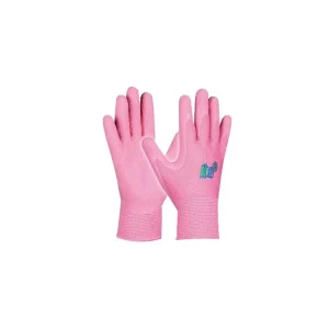 Dětské pracovní rukavice KIDS PINK, růžové, velikost 5 Oblíbený