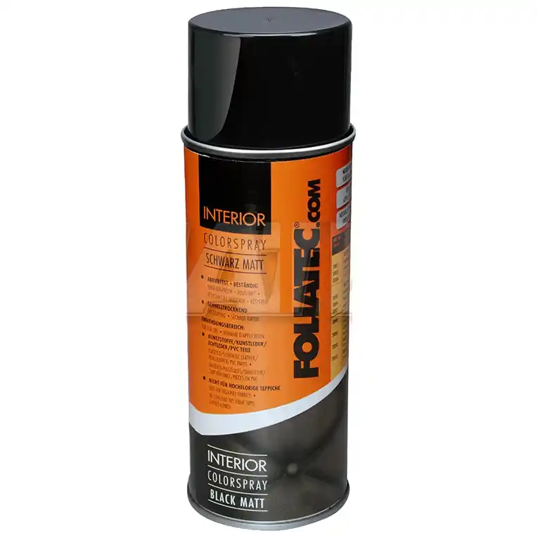 Černá matná barva na interiér vozu FOLIATEC Interior Color Spray 2002, 400 ml Cenově Výhodný