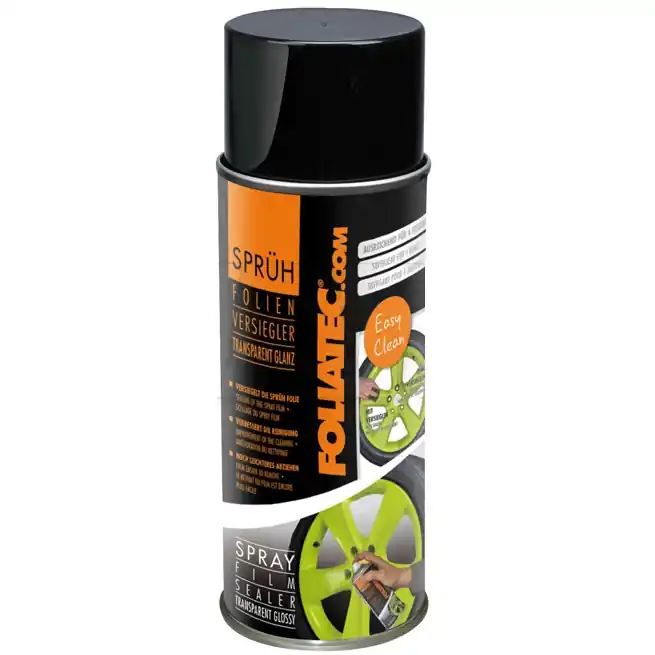 Bezbarvý lesklý lak na povrchy lakované fólií ve spreji FOLIATEC SPRAY FILM SEALER Vrácení Zdarma