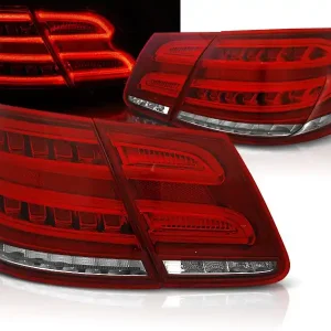 MERCEDES W212 E-KLASA 09-13 SEDAN - zadní LED světla červeno bílá LED BAR Víkendová Akce
