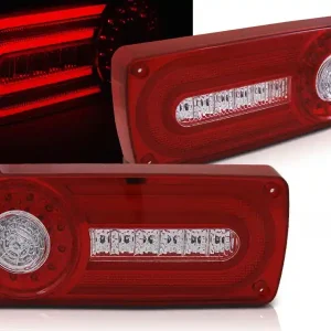 MERCEDES W461/W463 G-KLASA 90-12 - zadní LED světla červeno bílá LED BAR Horká Nabídka