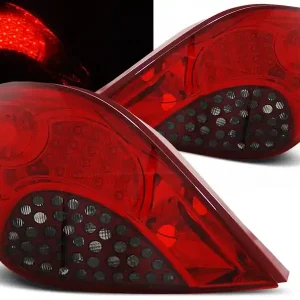 PEUGEOT 207 3D/5D 06-09 - zadní LED světla červeno kouřová Cenový Hit
