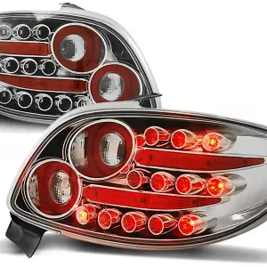 Vrácení Zdarma PEUGEOT 206 98- 3D/5D - zadní LED světla chrom