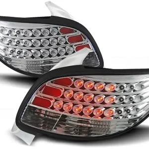 Akční Cena PEUGEOT 206 98- 3D/5D - zadní LED světla chrom