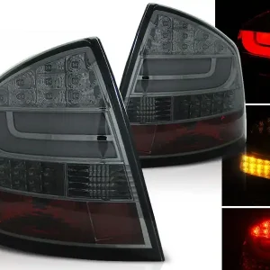 Autentický ŠKODA OCTAVIA II SEDAN 04-12 - zadní LED světla kouřová LED BAR