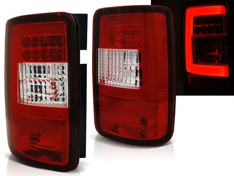VW CADDY 03-14 - zadní LED světla červeno bílá LED BAR Hit Sezóny