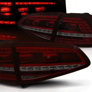 VW GOLF 7 13-17 HTB. - zadní LED světla červeno kouřové GTI LOOK Ihned K Objednání