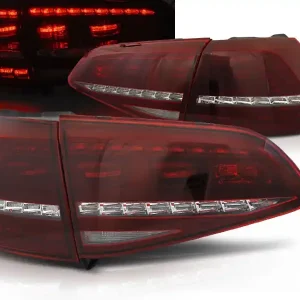 VW GOLF 7 13-17 HTB. - zadní LED světla červeno bílé R LOOK s dynamickým blinkrem Akční Nabídka