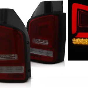 VW T5 10-15 - zadní LED světla červeno kouřová LED BAR s dynamickým blinkrem Levný