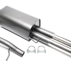 TA Technix sportovní výfuk - Audi A4 B5 sedan / Avant 4-válec kromě Quattro, 2x 76 mm DTM zahnutá nerezová koncovka bez pertlu Must-Have