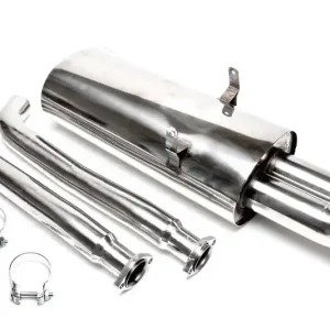 TA Technix sportovní nerezový catback výfuk - BMW 3 E36 325i / 328i kromě Compact, 2x 76 mm DTM zahnutá nerezová koncovka bez pertlu Nejlepší Cena