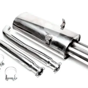 TA Technix sportovní nerezový catback výfuk - BMW 3 E36 325i / 328i kromě Compact, 2x 76 mm rovná nerezová koncovka s pertlem Must-Have