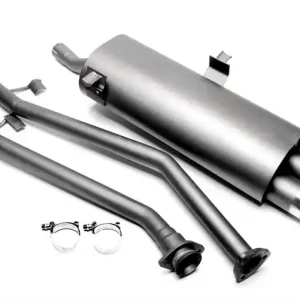 Bezpečná Platba TA Technix sportovní výfuk - BMW 3 E30 316i / 318i kromě M-Technic, 2x 76 mm rovná nerezová koncovka s pertlem