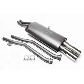 Pouze Dnes TA Technix sportovní výfuk - BMW 3 E30 320i / 325i kromě M-Technic, 2x 76 mm rovná nerezová koncovka s pertlem