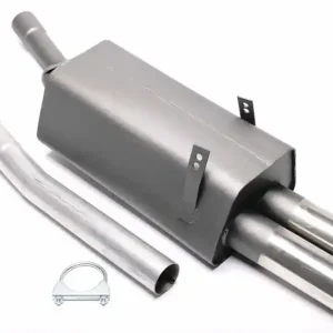 Oblíbený TA Technix sportovní výfuk - BMW 3 E36 320i / 323i kromě Compact, 2x 76 mm rovná nerezová koncovka s pertlem