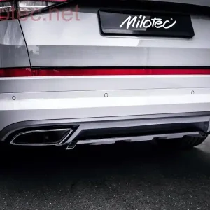Škoda Kodiaq RS včetně facelift - difuzor zadního nárazníku černý lesk Sleva