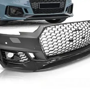 AUDI A4 B9 15-19 GLOSY BLACK RS4 STYL PDC- přední nárazník Bezpečná Platba