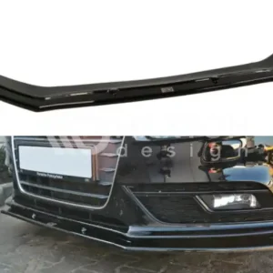 Akce Maxton spoiler pod originální přední nárazník pro Audi A4 Typ B8 facelift (2011-2015)