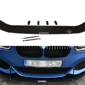 Maxton Design splitter pod originální přední nárazník v závodním vzhledu V.2 pro BMW 1 F20/F21 M-power facelift (2015-) Cenový Hit