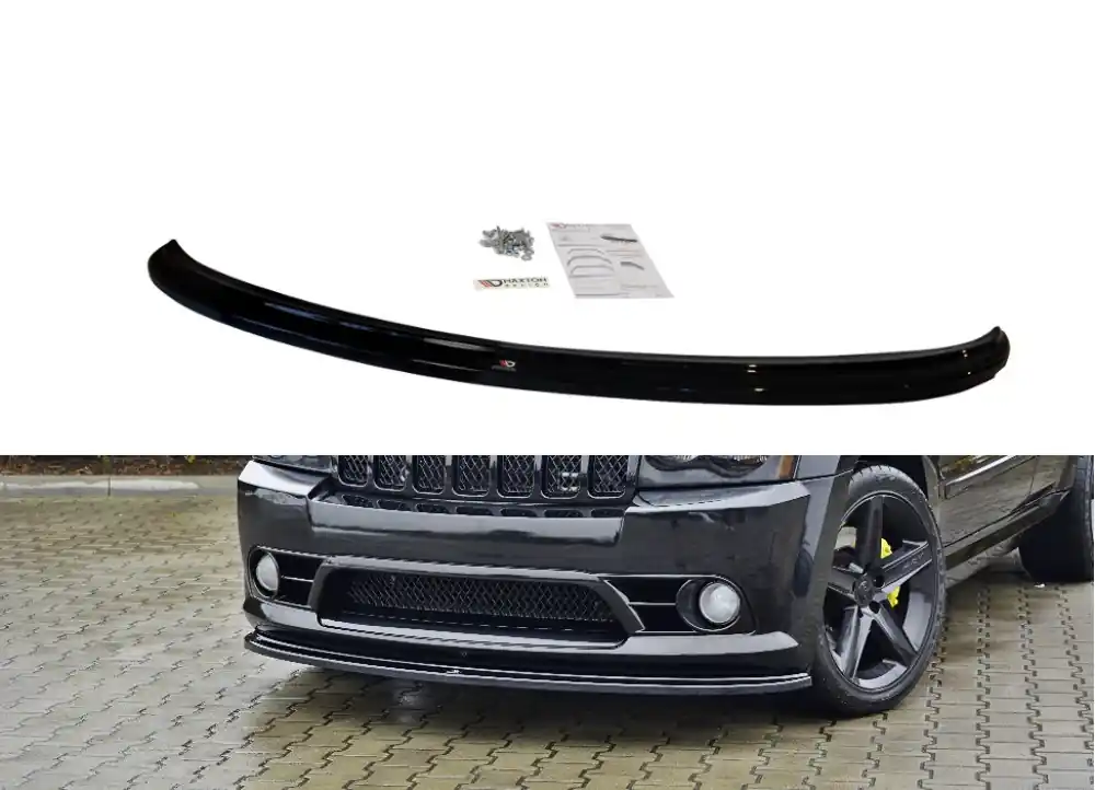 Maxton Design splitter V.1 pod originální přední nárazník Jeep Grand Cherokee WK STR8 (2005-2010) Akce